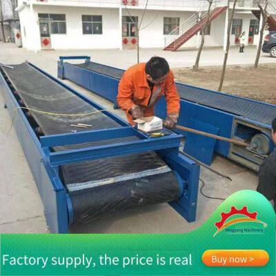 Corn Cargo Transport Conveyor, Vegetable Sorting and Packaging Conveyor, 10-meter Fertilizer Lifting Belt Conveyor photo-3