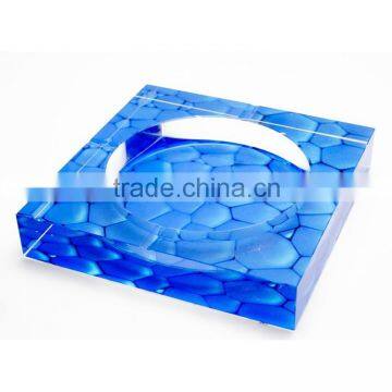 Color glass ashtray with different sizes