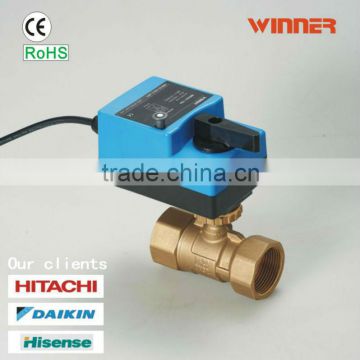 DC 12V control ball valves for HVAC system,electric motor ball valve