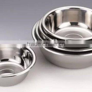 Metal stainless steel salad bowl