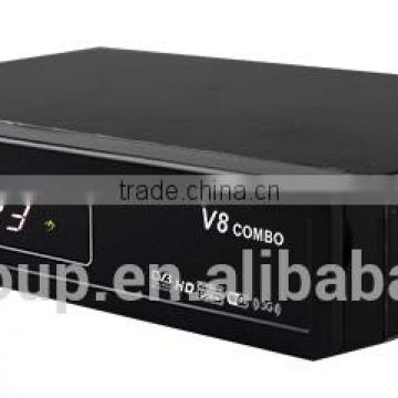 factory Original Twin Tuner DVB-S2+DVB-T2 openbox v8 combo Satellite Receiver IPTV Box openbox v8 combo