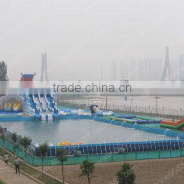 PVC swimming pool frame pool large metal frame swimming pool