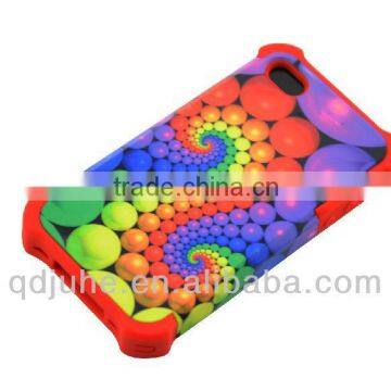 new style 2 in 1 3D blank sublimation phone case for iphone 4/4S