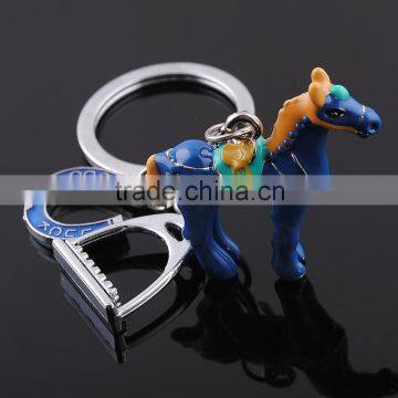 Manufacturer wholesale pet Keychain standing horse Keychain