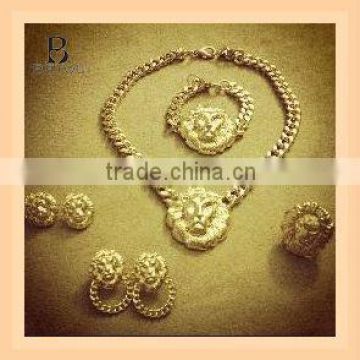 lion jewelry set and fashion neckalce set