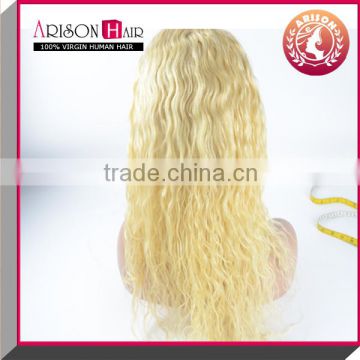 fashion style 613 blonde ombre color body wave synthetic lace front wig