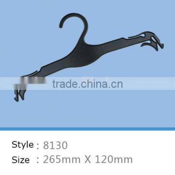 black fancy plastic clothes hanger for underwear and bra