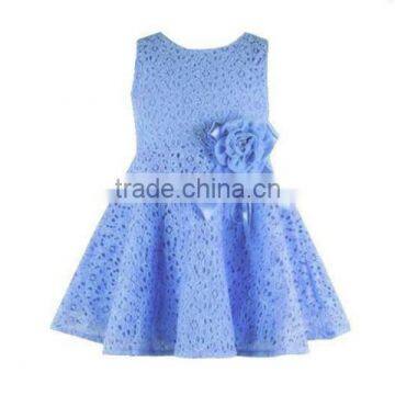 pleated ladies modern dress with embroidery