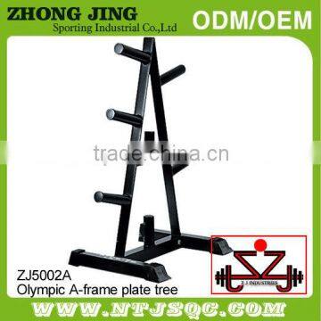 Olympic plate tree/A-frame plate tree standard weight tree/Olympic Gym Weight Plates Storage Rack Tree