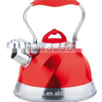 Stainless steel whistling tea kettle