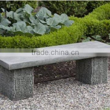 Magnesium Oxide Product Cast Stone Patio Furniture Backless Garden Bench