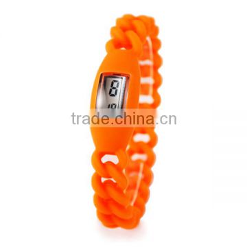 Twisted Orange Silicone Watches Wholesale