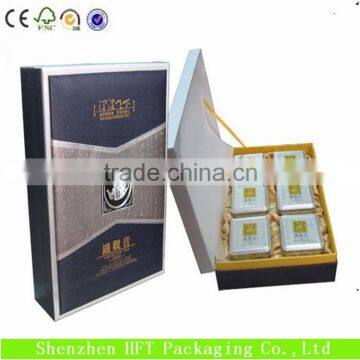 CMYK Printing Handmade Paper Moon Cake Box With Window