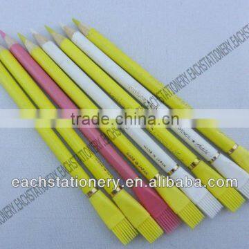 7 Inches Standard Wooden Drawing Glass Marking ,Leather,Metal,Vinyl,Celluloid,Cellophane Color Pencil With Brush