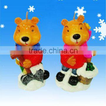 candle bear (Christmas candle,gift candle)polyresin