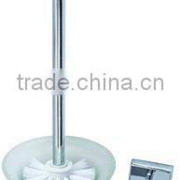 stainless steel hotel bathroom accessories glass toliet brush holder AB2312