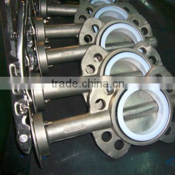 stainless steel butterfly valve with PTFE seat