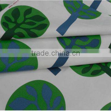 Printing Green Tree Pattern 100% Cotton Canvas Printed Fabric for Curtain photo-6