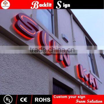 2015 Customized aluminum letter sign with painting color