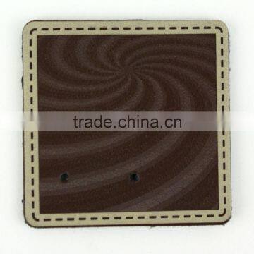 Wholesale Factory Direct Fashion Custom Faux Leather Labels and Tags for Clothing photo-3