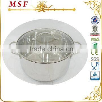 6.1L wire welding SS handle pot stainless steel stock pot