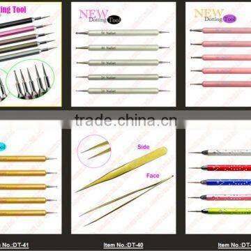 Factory price !!! 5x2 Way Nail Art Tool Manicure Pedicure Paint Dotting Pen, #625278