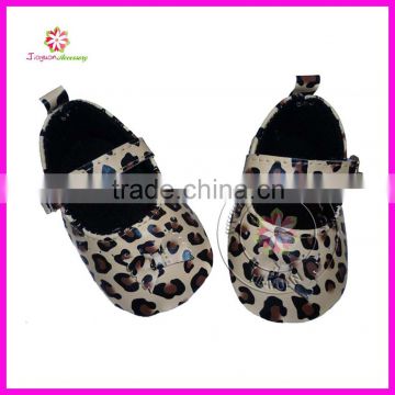 Leopard Leather Baby Shoes