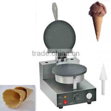 Single plate electric ice cream cone maker