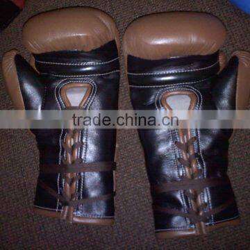 Brown original Leather Boxing Gloves