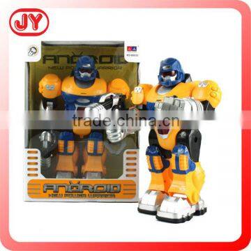 Battery operated plastic toy robot with light&sound