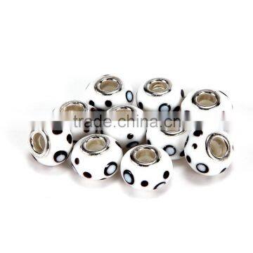 Hot Selling Murano Lampwork 10 pcs White Color Style #2 Glass Beads Loose Beads