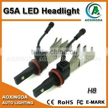 2500LM non fan LED headlight H8 H11 with flexible copper wire heat sink