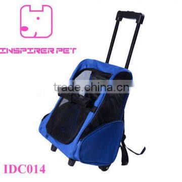 Pet Luggage Box Backpack Carrier Bag With Wheels