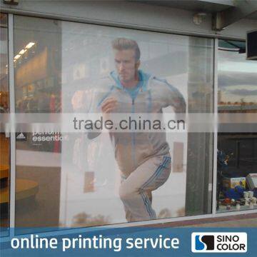 Full Color Printing Any Size Custom Image PVC Advertising One Way Flim Sticker,One Way Vision Film Glass Sticker photo-5