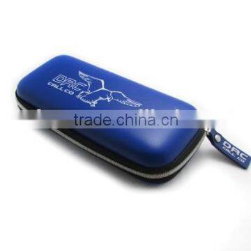 custom logo leather eva zipper glasses case