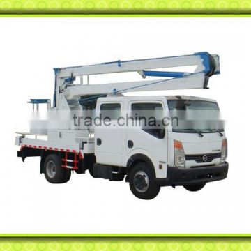 Dongfeng nissan 12m hydraulic truck platform sale