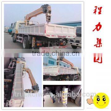 DONGFENG dump crane truck with flatbed