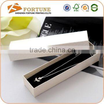 Custom design Cardboard Jewelry Packing Box White Box Packaging