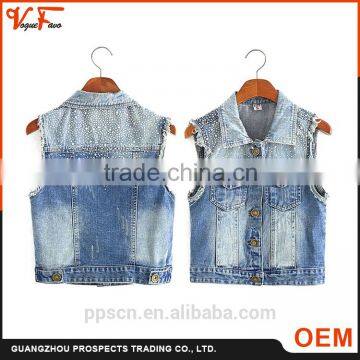 Chinese designs wholesale Customized color and label eco-Friendly jacket without sleeves for women