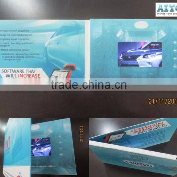 2016 Hot 1.5" to 10" Lcd Book Full Color Printing Video Brochure photo-2