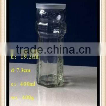 Dahua supply 400ml glass christmas candy jars