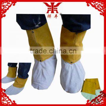 S-3027 different kinds of cow split leather welding footwear shoe covers