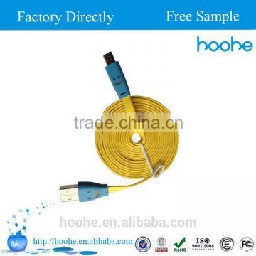 colorful slim mini usb cable