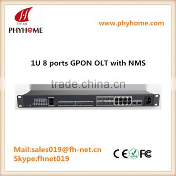 8 PON port GPON OLT single fiber FTTH