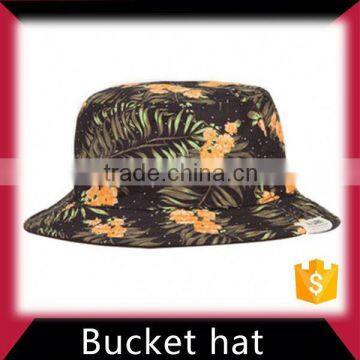 cheap plain bucket hat with flower wholesale