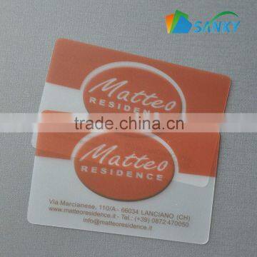 30Mil Frosted Transparent Clear Plastic Card photo-4