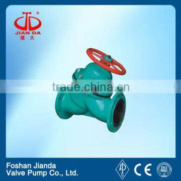 flange connect rubber lined diaphragm valve