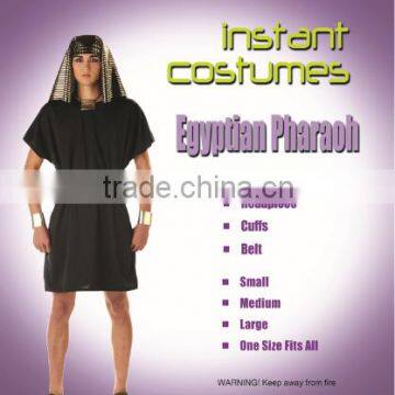 Adult Black Pharaoh Costume Deluxe Egyptian Cosplay Costume A0042