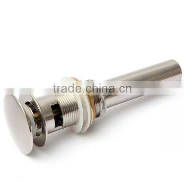 New Arrival 1 5/8 Brushed Nickel Pop Up Drain with Overflow Vessel Sink Bathroom Faucet Hot Sale