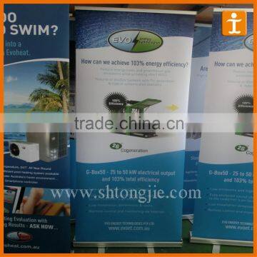 Blue display promotion roll up display,union roll up display